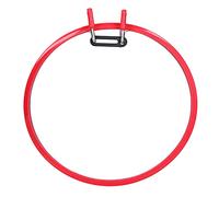 Embroidery Hoop Cross Stitch Ring Plastic Spring Style Embroidery Frame for Beginners and Crafters Red Color 22cm 8.7in Household Use