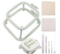 Embroidery Hoop Frame | Double Layer Punch Needle - Cross Versatile Square For Needlework & Projects | Ideal , Stitching, Sewing Crafts, Or DIY Creative Work