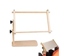 Embroidery Hoop Stand | Adjustable Wooden Hands Free Needlework Holder | Embroidery Holder For Cross Sewing And DIY Craft Projects | Floor And Tabletop Needlework Stand | For Women Craft Home
