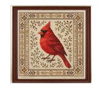 Embroidery Kit - Hummingbird Cross Stitching Set with Floral Pattern, Complete DIY Embroidery Craft Kit for Beginners and Adults, Relaxing Hobby Craft Activity for Home, Family, and Holiday Gifting