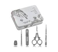 Embroidery Scissors Kit, European Antique Vintage Sewing Kit, Complete Vintage Sewing Tools with Embroidery Scissors,sewing Needle Case