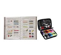 Embroidery Sewing Book, Embroidery Stitches Book with Needle Thread Tool, Large Format Premium Sewing for Beginners, Sewings Guide for Adults with Sewings Box, for Embroiderys Enthusiasts