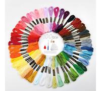 Embroidery Thread Friendship Bracelet String Premium Rainbow Color Floss Bobbins Needlepoint thread Variegated Floas for Cross Stitch, Hand Embroidery, String Art (150 colors + accessories)