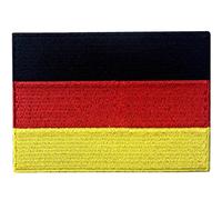 EmbTao Bandera de Alemania Alemán Emblema nacional Parche Bordado de Aplicación con Plancha