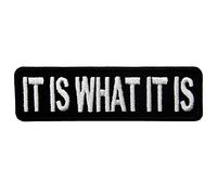 embtao es lo que es divertido motorista bordado hierro en Sew On patch