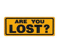 EmbTao ¿¿ estás perdido? Parche Bordado de Aplicación con Plancha