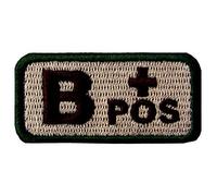 embtao tipo B positivo táctico sangre tipo hierro en Sew On patch