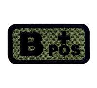 embtao tipo B positivo táctico sangre tipo hierro en Sew On patch