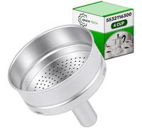 Embudo Cafetera Italiana 4 Tazas 5532116300 para DeLonghi EMK4 EMKE42 EMKM4 | para Alicia Cafetera Italiana Tazas 4 - Garantía de 5 Años - ONIX TECH