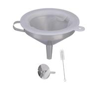 Embudo colador de cocina de malla fina, juego de gelatina de acero inoxidable con cepillo, filtrado de salsa, para panaderos, conservas, tamiz de gelatina, herramienta de conservación, separador