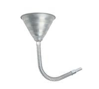 Embudo con boquilla universal de acero al carbono para una infusión de líquidos eficiente