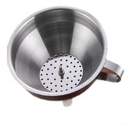 Embudo con malla filtrante extraíble hecho de acero inoxidable 201 para un rendimiento fiable en la cocina casera (15 cm)