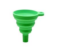 Embudo de ABS, Embudo plegable de silicona escalable Universal for motor coche, multicolor for líquido limpiador gasolina y aceite(Green)