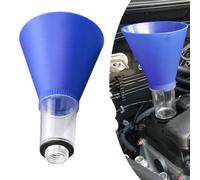 Embudo de aceite automotriz con geometría sin derrames y mecanismo de montaje roscado para una adición eficiente de aceite del motor