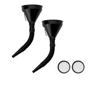 Embudo de aceite de la boca ancha con manejo del embudo flexible automotriz con el filtro de pantalla de malla de boquilla de extensin de boquilla f