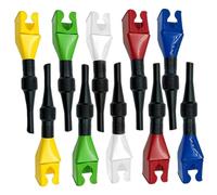 Embudo de aceite flexible 10 piezas con clip Embudo de coche manos libres para cambio de aceite Kit de refrigerante plegable de plástico - para coche