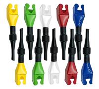 Embudo de aceite Flexible de 10 uds con clip embudo de coche manos libres para cambio de aceite Kit de embudos de refr