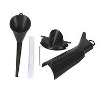 Embudo de aceite para motocicleta, kit de embudo de filtro de aceite sin goteo para motocicleta, kit de cambio de aceite, embudo extralargo, apto para repostaje de aceite de motor(negro)