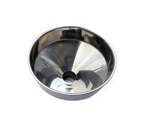 Embudo de acero inoxidable 304 de gran diámetro de 20 cm, embudo industrial con borde enrollado for fugas de aceite, embudo extragrande for uso doméstico.(Big20 small3.8cm)
