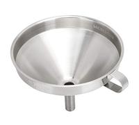 Embudo de acero inoxidable 304 embudo de boca ancha con filtro extraíble para cocina restaurante para líquidos Ingredientes secos en polvo(L)