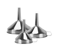 Embudo de acero inoxidable, Embudo de filtro desmontable acero inoxidable for conservas y bebidas. Plateado. Varios tamaños(S 10CM)