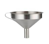 Embudo de acero inoxidable, embudo metal líquido for aceite cocina con filtro desmontable, boca ancha for enlatar herramientas cocina/L(M)