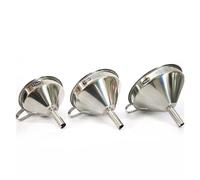 Embudo de boca ancha de acero inoxidable de calidad alimentaria, filtro desmontable for herramientas de enlatado líquido de aceite de cocina(304,15cm)