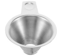 Embudo de Boca Ancha para Tarros de Cristal, Acero Inoxidable | Asa, para Botellas y Salsa, Llenado Rápido en Cocina, Plata, Uso Doméstico y Preparación de Horneado