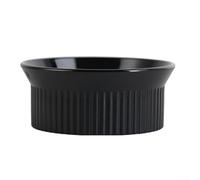 Embudo de café molido para ollas de válvula individual y doble, relleno de válvula doble para dosificación de desorden, herramienta de llenado de portafiltro portátil y accesorio de olla Moka (negro