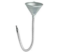 Embudo de canalón manguera flexible larga y colador, aceite universal de acero