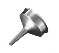 Embudo de cocina de acero inoxidable con filtro de malla extraíble, vertedor de vino de aceite de acero pulido 201, mango de agarre ergonómico, múltiples diámetros 11 cm, 13 cm, 15 cm (C)