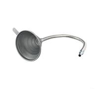 Embudo de combustible para coches, camiones y motocicletas hecho de hierro con filtro integrado, con tubo flexible flexible para un reabastecimiento cómodo (630)
