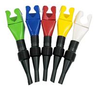 Embudo de combustible retráctil para automóvil, 5 uds., embudo flexible a prueba de derrames para embudos de contenedores de aceite de 1-1, 8 pulgadas para uso automotriz, coche, motocicleta, camión