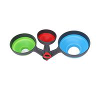 Embudo de conservas Embudo plegable de silicona Boca ancha 3 tamaños 3 colores Plegable Ligero Durable para cocina Almacenamiento de alimentos Transferencia de líquidos Material