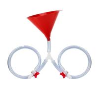 Embudo de consumo de bebidas: embudo de bebida a prueba de fugas con válvula y manguera de sellado | Funpinkware para actividades grupales, juegos universitarios, fiestas de rel