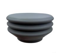 Embudo de dosificación de silicona para molinillo de café Zero. Fuelle gris para minimizar los residuos de café, dosificación precisa y menos desperdicio, compatible con molinillo zero, 7,05 x 3,85 cm