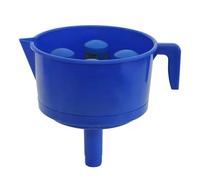 Embudo de Filtro de Combustible, Embudo de Separación de Aceite y Agua, Filtro de Embudo de Cifrado de Nailon de Gasolina Diésel de 4 Filtros, Filtro de Combustible de Engrasador, Azul