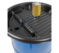 Embudo de goteo para bidones de PE para bidones de acero de 200 l