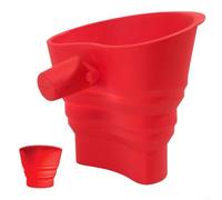 Embudo de harina de silicona para ayudas de cocina, herramienta para hornear resistente al calor con diseño a prueba de fugas para mezclar y verter fácilmente