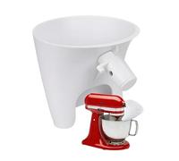 Embudo de Harina para KitchenAid 4.5-5 Cuartos Tilt-Head Batidoras Serie Artisan & Classic de MMOBIEL - Anti-Salpicaduras, Para Ingredientes Secos y Líquidos - Apto para Lavavajillas