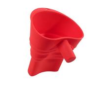 Embudo de harina plegable de silicona para accesorio mezclador de ayuda de cocina, fácil uso, embudo de cocina plegable multifuncional, accesorio mezclador con soporte