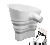 Embudo de harina - Silicona resistente al calor antiderrame | Accesorio de vertido fácil para robot culinario para preparación de alimentos secos y líquidos para el hogar restaurante