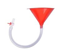 Embudo de llenado de cerveza, accesorio para beber, tubo de PVC flexible con válvulas, herramienta de prevención de derrames para picnics, festividades, embudo de cerveza PP de grado alimenticio