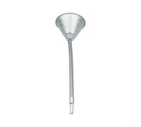 Embudo de metal flexible con colador para lavado de pantalla de refrigerante de aceite de motor, herramienta de garaje de largo alcance de 46 cm