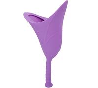 Embudo de Orinal para Mujer, Dispositivo de Micción Femenina Orinal Femenino de Color Rosa Embudo de Orina Reutilizable Orinal Portátil para Mujer Urinario de Silicona (púrpura)