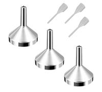 Embudo de Perfumes de 3 uds, embudo pequeño de transferencia líquida de Metal para aceites esenciales y Perfumes