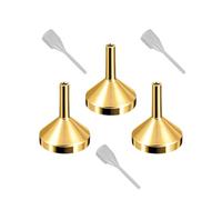 Embudo de Perfumes de 3 uds, embudo pequeño de transferencia líquida de Metal para aceites esenciales y Perfumes
