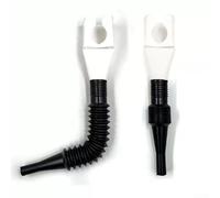 Embudo de reabastecimiento de combustible con forma cuadrada y diseño a prueba de derrames, perfecto para verter aceite y otros líquidos en cocina o garaje (azul)