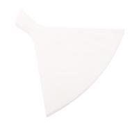 Embudo de Silicona Reutilizable de Boca Ancha para Cocina y Botellas | Boquilla en Forma de Abanico, Diseño sin Costuras Orificio para Colgar, Blanco, para Barriles y Llenado