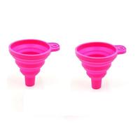 Embudo de silicona universal for motor de coche, 2 unidades, plegable, for cambio de aceite y gasolina(Pink2Pcs)